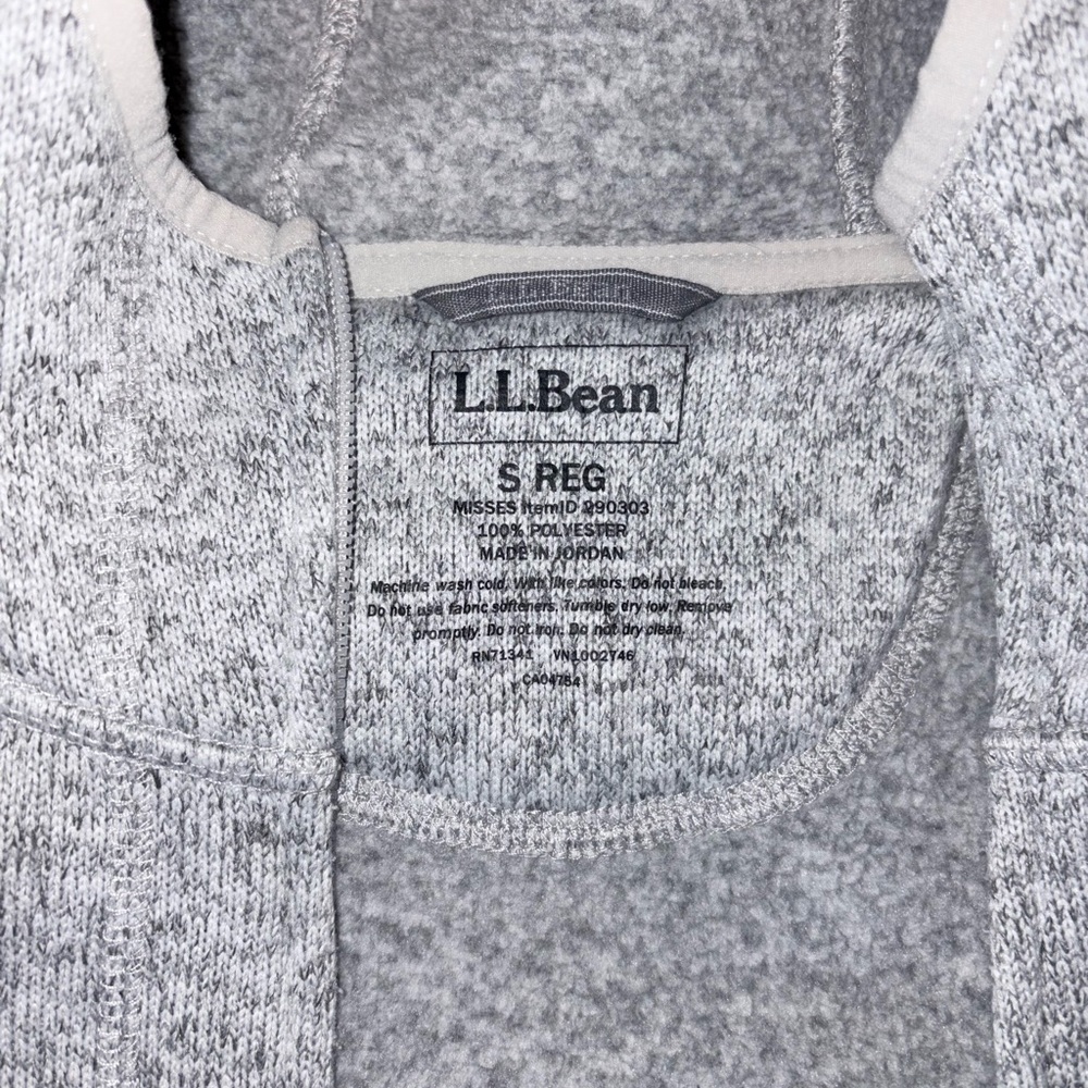 L.L. Bean Women's Light Gray Zip-Up light jacket